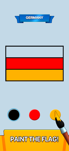 A colorful illustration representing the excitement and educational aspect of painting flags in the Paint Flag Game app.