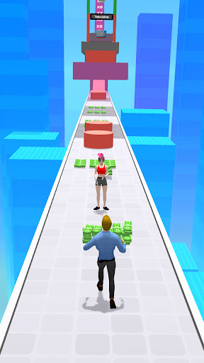 A thrilling virtual sprint in Money Run 3D, filled with cash collection and obstacle dodging excitement.