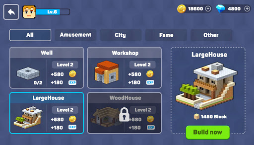 A player immersed in the world of Moon Craft Building Craft, building a sprawling virtual city under a starry sky, symbolizing creativity and endless possibilities.