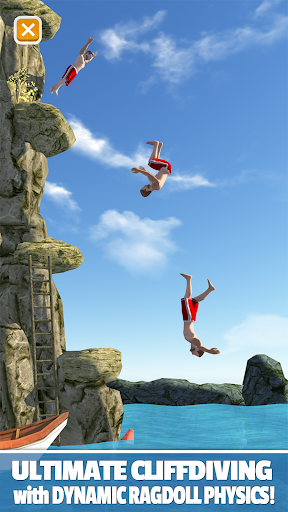 A dynamic and thrilling dive captured mid-air, representing the excitement and adventure of Flip Diving.