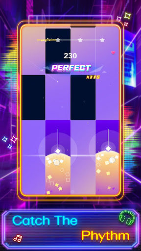 A vibrant depiction of a player immersed in a musical journey, highlighting the thrill and rhythm of Magic Tiles: Cyber Run Ball.