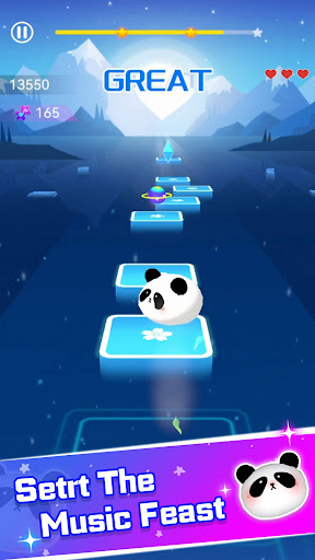 An engaging moment in the Music Ball Game: EDM Piano Tiles Magic Beat, where vibrant colors and rhythmic beats merge into an exhilarating gaming experience.