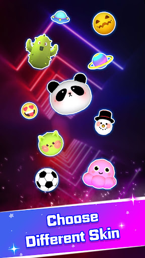 An engaging moment in the Music Ball Game: EDM Piano Tiles Magic Beat, where vibrant colors and rhythmic beats merge into an exhilarating gaming experience.