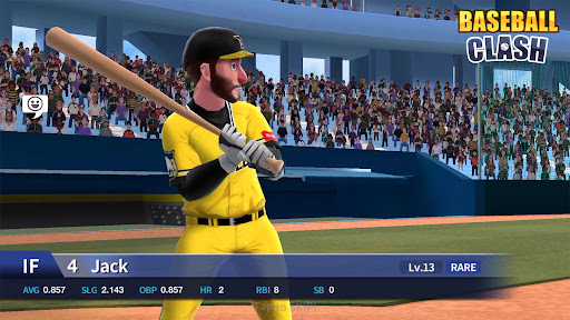 A thrilling moment in a baseball game, capturing the excitement and competitive spirit of Baseball Clash by Neowiz.