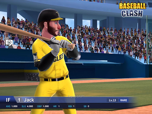 A thrilling moment in a baseball game, capturing the excitement and competitive spirit of Baseball Clash by Neowiz.