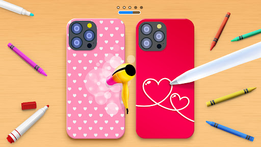 A vibrant and creative phone case design showcasing the blend of colors and patterns, symbolizing the limitless possibilities of personalization and self-expression through the DIY Phone Case App.