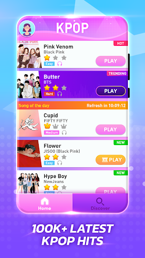 A thrilling blend of K-pop music and rhythm gaming, capturing the excitement and energy of tapping to your favorite tunes.