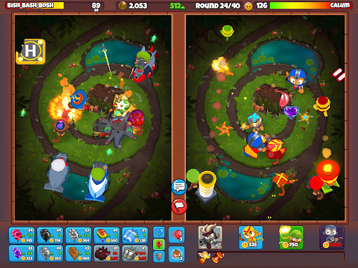 A vibrant, strategic battlefield in the world of Bloons TD Battles 2, full of action and competitive spirit.