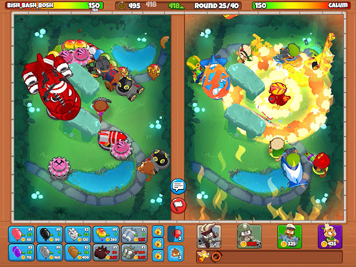 A vibrant, strategic battlefield in the world of Bloons TD Battles 2, full of action and competitive spirit.