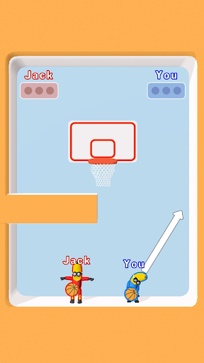 Exciting moment in the Basket Battle Game, highlighting the thrill and competitiveness of mobile gaming.