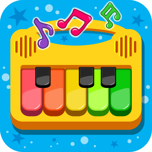 A joyful child exploring a colorful and engaging digital piano app, feeling the magic of music.