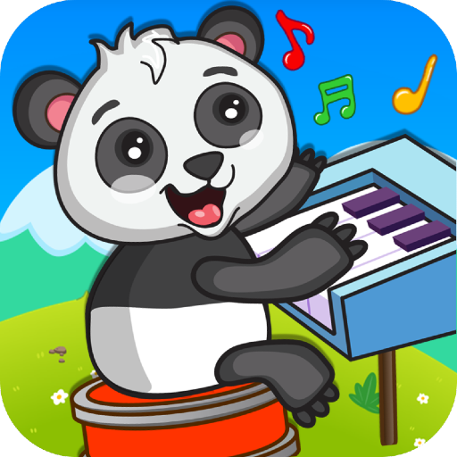 A joyful child exploring music through a colorful and engaging app, symbolizing creativity and learning.