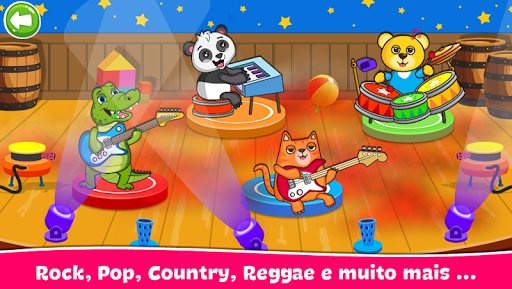 A joyful child exploring music through a colorful and engaging app, symbolizing creativity and learning.