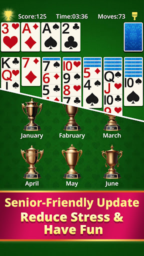 A soothing and relaxing card game experience awaits with Solitaire Large Card, ensuring an enjoyable time for all players.