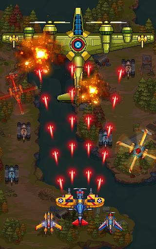 An exhilarating aerial combat scene with fighter jets soaring through vibrant skies, representing the thrilling essence of the Air Force Game App.