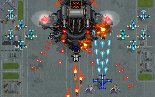 An exhilarating aerial combat scene with fighter jets soaring through vibrant skies, representing the thrilling essence of the Air Force Game App.