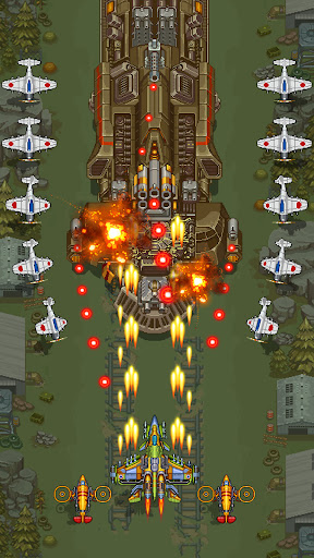 An exhilarating aerial combat scene with fighter jets soaring through vibrant skies, representing the thrilling essence of the Air Force Game App.