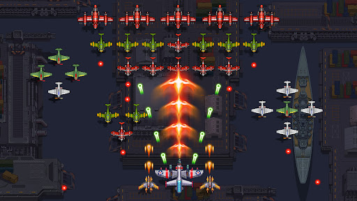 An exhilarating aerial combat scene with fighter jets soaring through vibrant skies, representing the thrilling essence of the Air Force Game App.