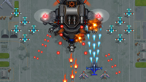 An exhilarating aerial combat scene with fighter jets soaring through vibrant skies, representing the thrilling essence of the Air Force Game App.