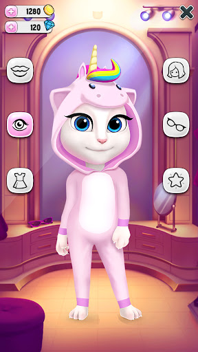 A joyful virtual pet experience with My Talking Angela, where fun and creativity come alive.