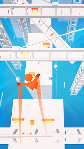 Excitement and thrill of parkour racing captured in a vibrant, dynamic scene.