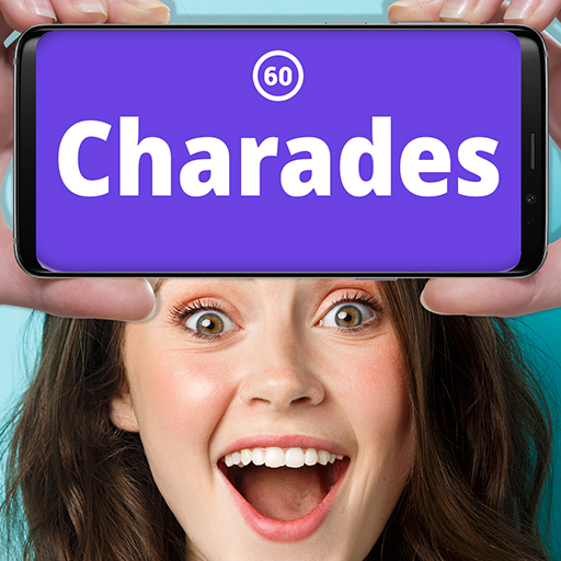 A lively party scene with friends gathered around, laughing and gesturing energetically, encapsulating the joy and excitement of playing the Party Charades Game.