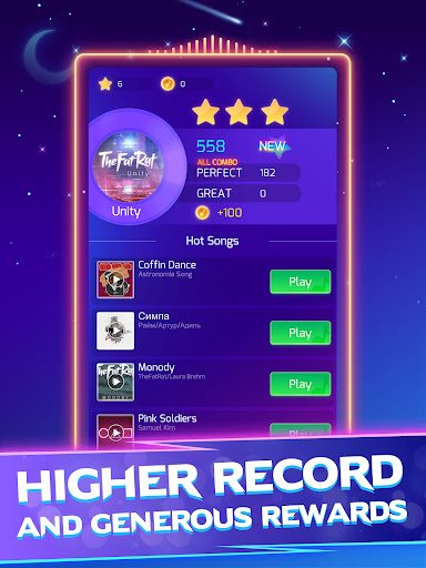 Capturing the excitement and rhythm of playing the Piano Tiles Game, where music and gaming come together in perfect harmony.