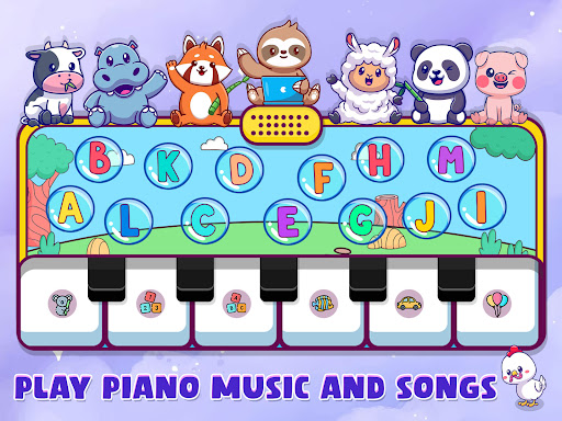 A child gleefully playing on a colorful piano keyboard, expressing joy and creativity through music.