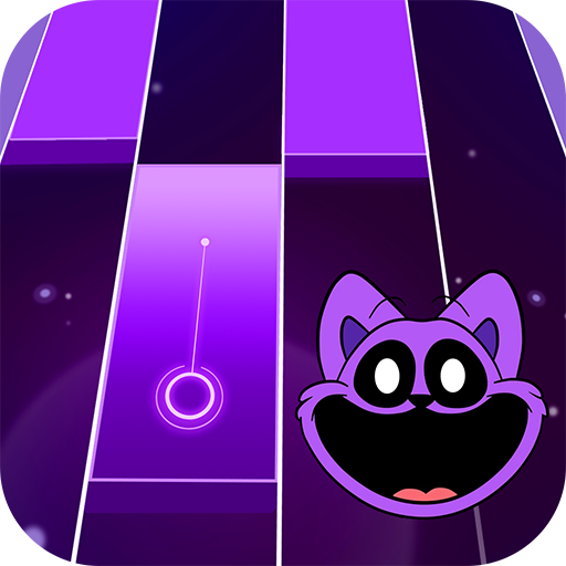 A vibrant and dynamic representation of musical notes and piano keys, capturing the excitement and joy of playing the Piano Beat Rhythm Game.