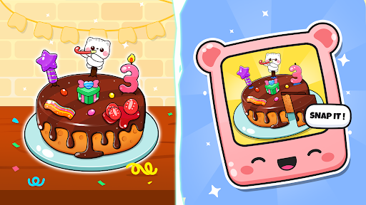 A joyful piggy panda surrounded by colorful cakes and pastries, embodying the fun and creativity of cake-making adventures.