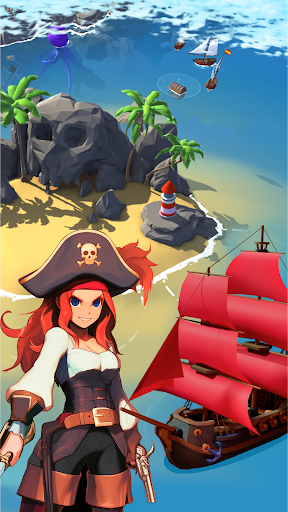 A thrilling and adventurous pirate setting, depicting a pirate ship sailing under the moonlight with a sense of excitement and mystery.