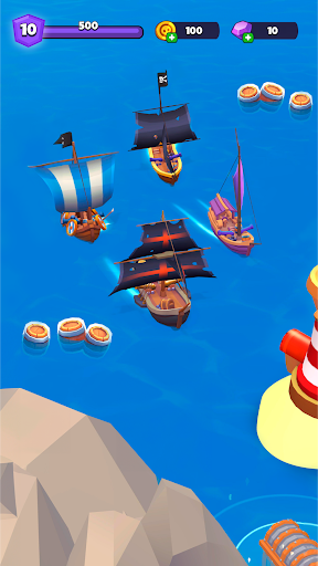 A thrilling and adventurous pirate setting, depicting a pirate ship sailing under the moonlight with a sense of excitement and mystery.