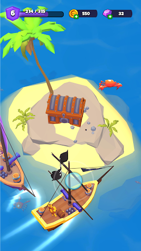 A thrilling and adventurous pirate setting, depicting a pirate ship sailing under the moonlight with a sense of excitement and mystery.