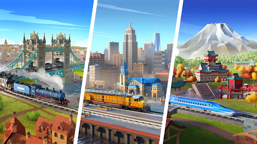 An exciting train journey filled with strategy, community, and stunning visuals, capturing the thrill of building a railway empire in Train Station 2.