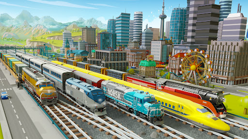 An exciting train journey filled with strategy, community, and stunning visuals, capturing the thrill of building a railway empire in Train Station 2.