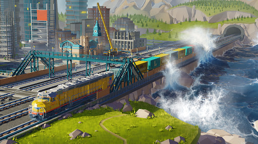 An exciting train journey filled with strategy, community, and stunning visuals, capturing the thrill of building a railway empire in Train Station 2.