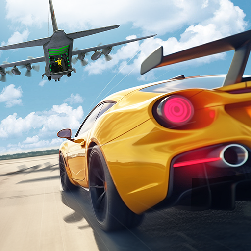 A thrilling airplane soaring through vibrant skies, capturing the excitement and adventure of the Plane Chase App.