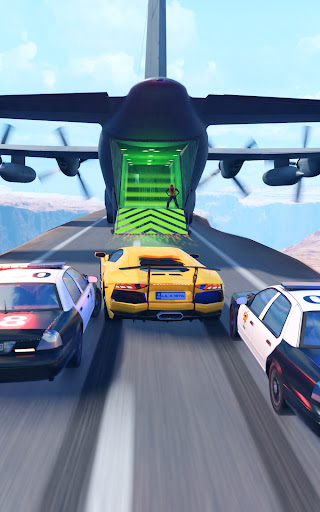 A thrilling airplane soaring through vibrant skies, capturing the excitement and adventure of the Plane Chase App.