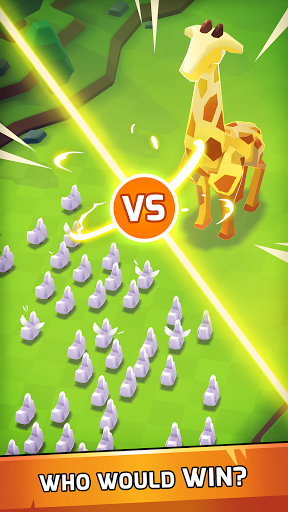 A fierce battle scene in the Animal Warfare game, where diverse animals engage in strategic combat, evoking a sense of adventure and excitement.