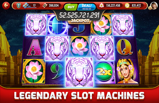 An exciting virtual casino experience full of slot machines, vibrant lights, and the thrill of winning big.