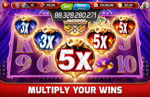 An exciting virtual casino experience full of slot machines, vibrant lights, and the thrill of winning big.