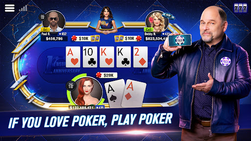 A player intensely focused on a virtual poker game, capturing the excitement and strategy of online poker.