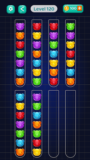 A vibrant and colorful display of balls in tubes, symbolizing the engaging and challenging nature of the Ball Sort Puzzle game.