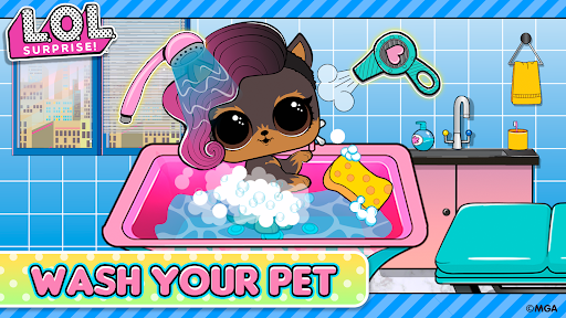 A joyful adventure in the LOL Surprise Pet Center, filled with adorable pets and vibrant digital fun.