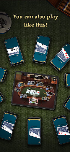 A thrilling and engaging poker game experience with friends, showcasing excitement and camaraderie.