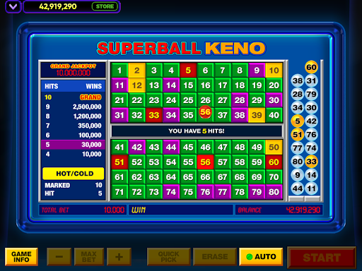 A thrilling mobile Keno game experience capturing excitement and anticipation.