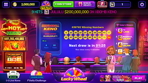 A thrilling mobile Keno game experience capturing excitement and anticipation.