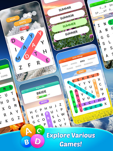 A vibrant and engaging image of a word search puzzle grid, symbolizing the fun and challenge of finding hidden words, evoking a sense of excitement and curiosity.