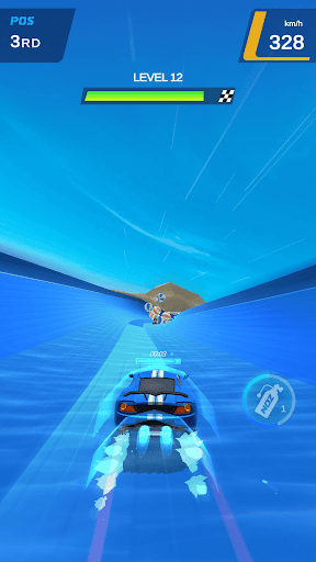 A thrilling depiction of high-speed racing, showcasing the excitement and dynamic nature of Race Master: Stunt Drift Racing Car Games.