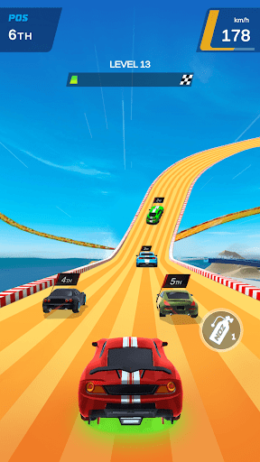 A thrilling depiction of high-speed racing, showcasing the excitement and dynamic nature of Race Master: Stunt Drift Racing Car Games.